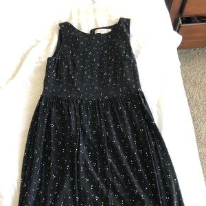 Loft sleeveless black dress